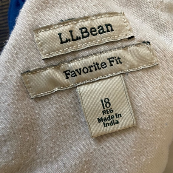 L.L Bean Favorite Fit Blue Pants - Picture 2 of 4